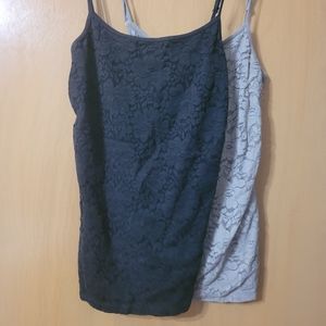 2 Worn Spaghetti Strap Shirts